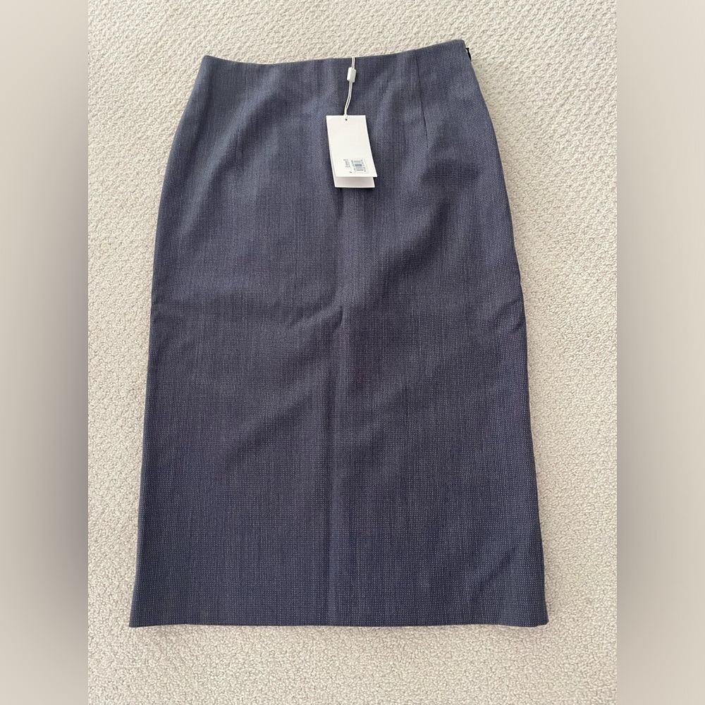 NWT BOSS dark gray wool pencil skirt - 0, xs